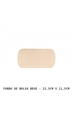 FUNDO PARA BOLSA 22,5X11,5CM BEGE