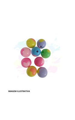 APLIQUE BOLAS COLORIDAS COM 10 PECAS