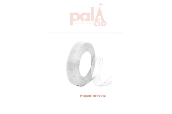 FITA ORGANZA PRINCES 25MM 10MT BRANCO