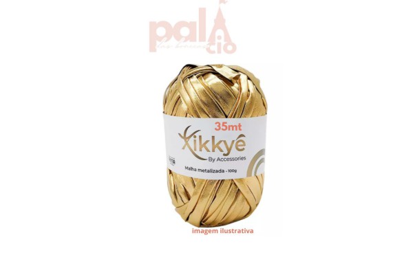 FIO DE MALHA METALIZADO 2CM OURO FIO DE MALHA METALIZADO 2CM OURO