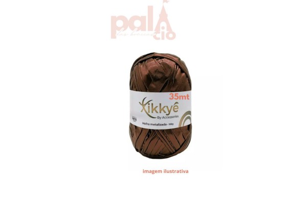 FIO DE MALHA METALIZADO 2CM MARROM FIO DE MALHA METALIZADO 2CM MARROM
