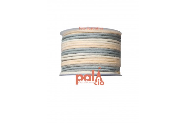 CORDAO MULTICOLOR BEGE 3MM 50M
