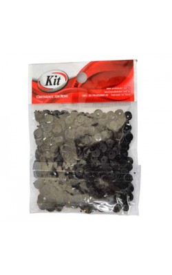 PAETE METALICO SEXT 6MM PRETO 