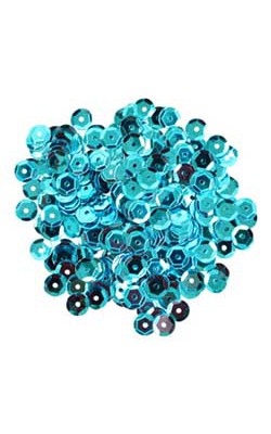 PAETE METALICO SEXT 6MM AZUL CELESTE