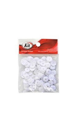 PAETE METALICO SEXT 10MM BRANCO