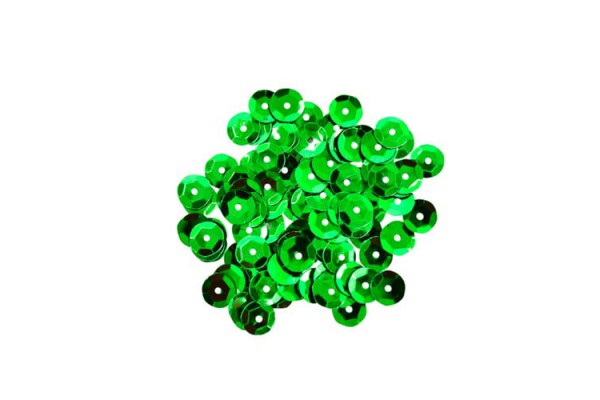 PAETE METALICO SEXT 10MM VERDE BANDEIRA 