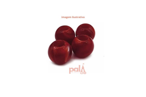 PONTEIRA ACRILICA 22,5MM VERMELHO C/ 4PC PONTEIRA ACRILICA 22,5MM VERMELHO C/ 4PC