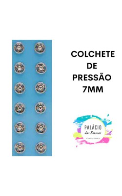 COLCHETE CORRENTE COATS 7MM COM 12 UNIDADES