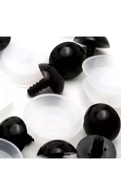 OLHOS COM TRAVA PARA AMIGURUMI NR 15 COM 5 PARES