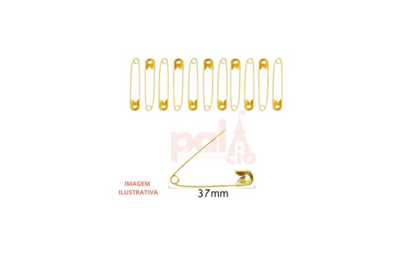 ALFINETE DE SEGURANCA TAM 2 37MM COM 50PC
