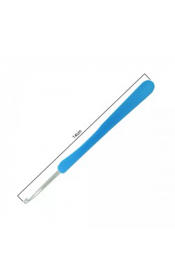 AGULHA CROCHE COM CABO EMBORRACHADO 4MM