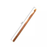 AGULHA DE CROCHE DE BAMBU 10MM