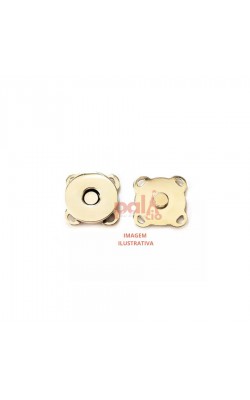 BOTAO MAGNETICO IMA 14MM DOURADO COM 2 PC