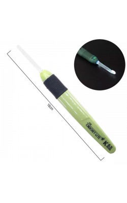 AGULHA CROCHE COM CABO EMBORRACHADO COM LUZ 6,5MM