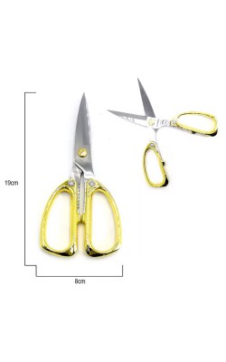 TESOURA 19CM DOURADA