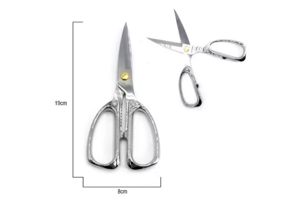 TESOURA INOX 19CM PRATA