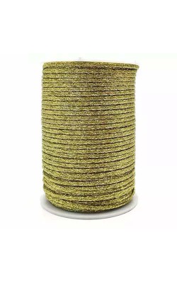 CORDAO RABO DE RATO LUREX 2MM COM 50Y DOURADO
