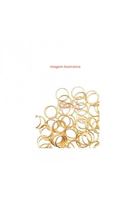ARGOLA METAL DOURADA C/ ABERTURA 10MM 20G