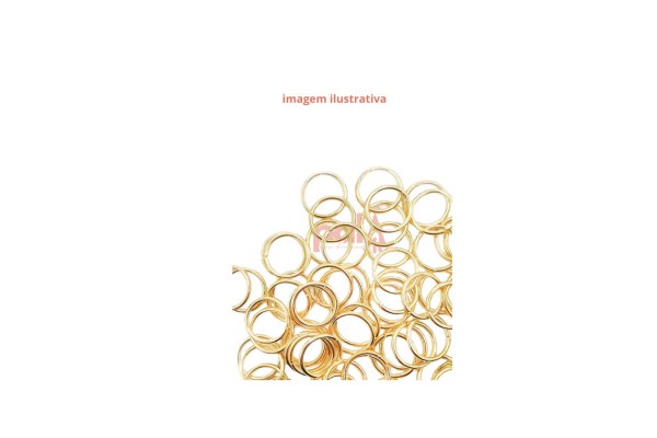 ARGOLA METAL DOURADA C/ ABERTURA 10MM 20G