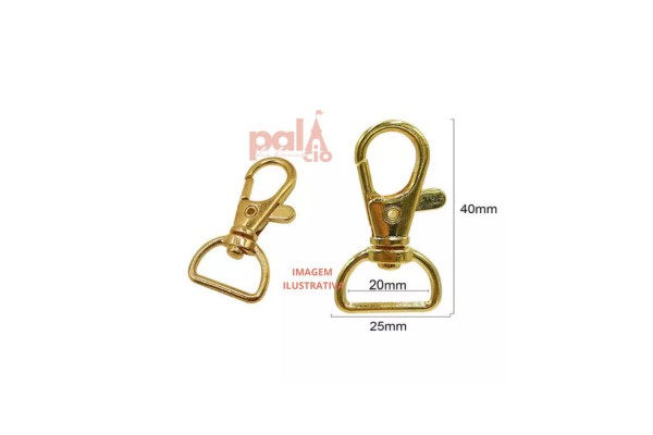 MOSQUETAO DOURADO C/ 02PC