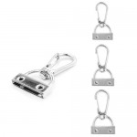 MOSQUETAO LAGOSTA 2,5CM COM BASE PARAFUSO COM 2 PECAS