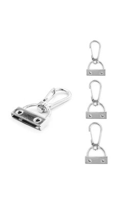 MOSQUETAO LAGOSTA COM BASE PARAFUSO 2 PECAS