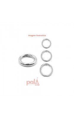 ARGOLA ARTICULADA PRATA 25MM C/2PC