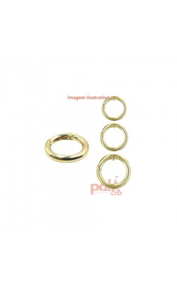 ARGOLA ARTICULADA DOURADA 25MM C/ 2PC