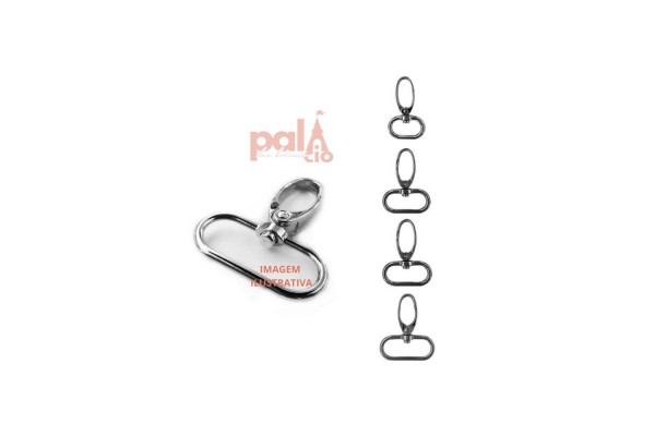 MOSQUETAO ONIX 4,2X2,6CM C/ 2PC