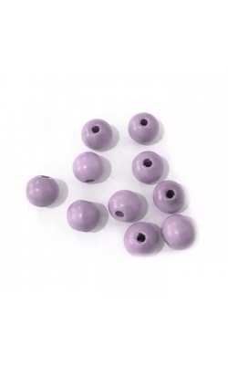 PONTEIRA MADEIRA 20MM LILAS COM 10 PECAS