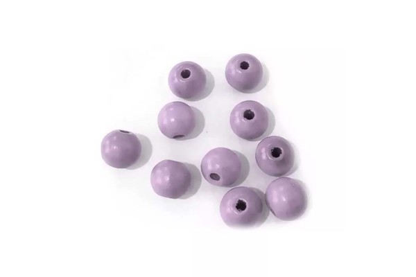 PONTEIRA MADEIRA 20MM LILAS COM 10 PECAS