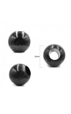 PONTEIRA MADEIRA 20MM PRETO COM 10 PECAS