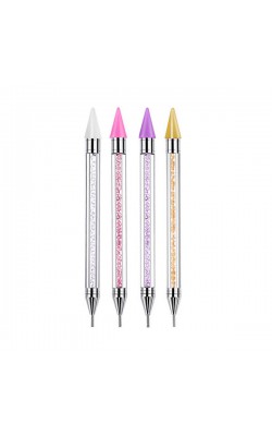 CANETA PEGA STRASS 15CM LILAS