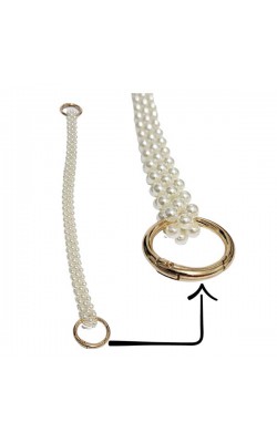 ALCA DE BOLSA COM PEROLAS 30X1,5CM