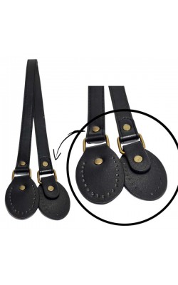 ALCA DE BOLSA COURA 66CM PRETO 