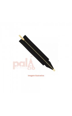 FECHO COURO C/ ZIPER P/ BOLSA PRETO 26CM