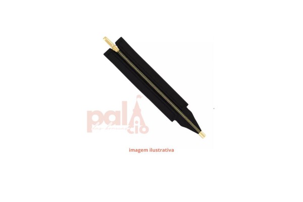 FECHO COURO C/ ZIPER P/ BOLSA PRETO 26CM