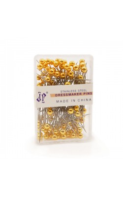 ALFINETE CABECA DOURADA COM 100 PC