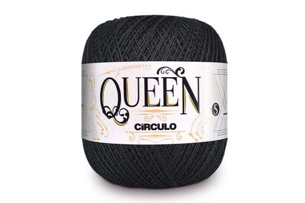 LINHA CIRCULO QUEEN 100G 5/2 PRETO