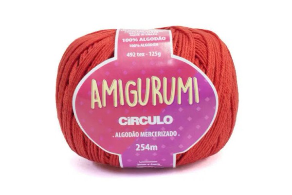 FIO AMIGURUMI CIRCULO 254M CEREJA