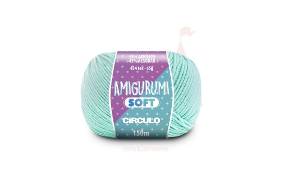 FIO AMIGURUMI SOFT CIRCULO 150M AGUA FRESCA