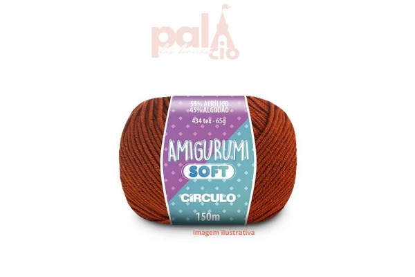 FIO AMIGURUMI SOFT CIRCULO 65G TERRACOTA