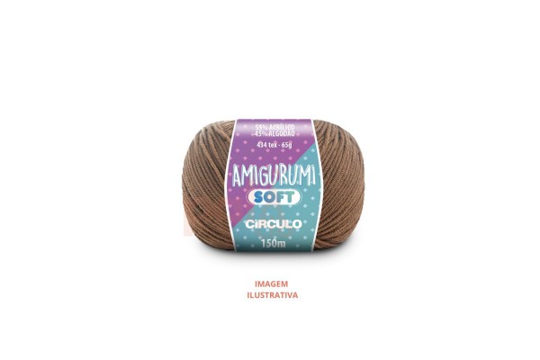 FIO AMIGURUMI SOFT CIRCULO 65G CASTANHA