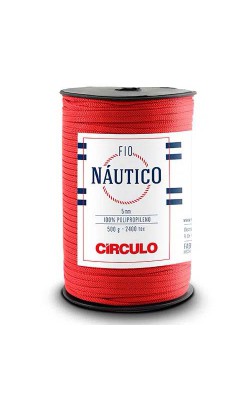 FIO NAUTICO 5MM CIRCULO VERMELHO CIRCULO
