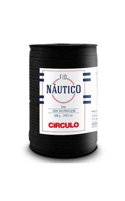 FIO NAUTICO 5MM CIRCULO PRETO