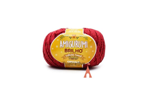 FIO AMIGURUMI BRILHO CIRCULO 149M CARMIM