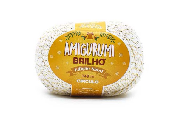 FIO AMIGURUMI BRILHO CIRCULO 149M BRANCO