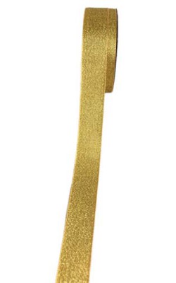 FITA LUREX 22MM CIRCULO COM 10 MT DOURADO