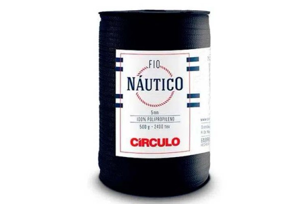 FIO NAUTICO 5MM CIRCULO AZUL MARINHO