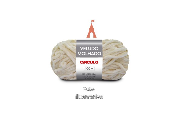 FIO VELUDO MOLHADO CIRCULO 100G CREME DE BAUNILHA FIO VELUDO MOLHADO CIRCULO 100G CREME DE BAUNILHA